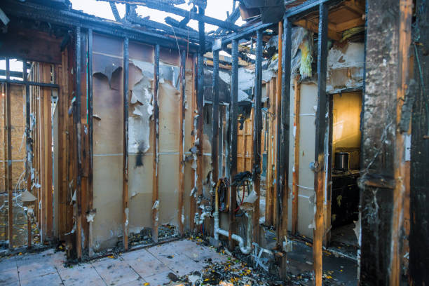 Professional Emergency Fire Cleanup technician working in Lakewood, IL